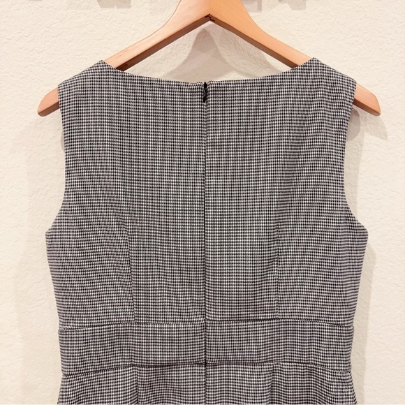 Connected Petite Black & White Houndstooth Print Short Dress Preowned Size 8P - Picture 6 of 9